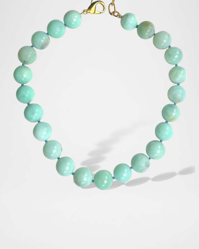 Chrysoprase Large Ball Necklace